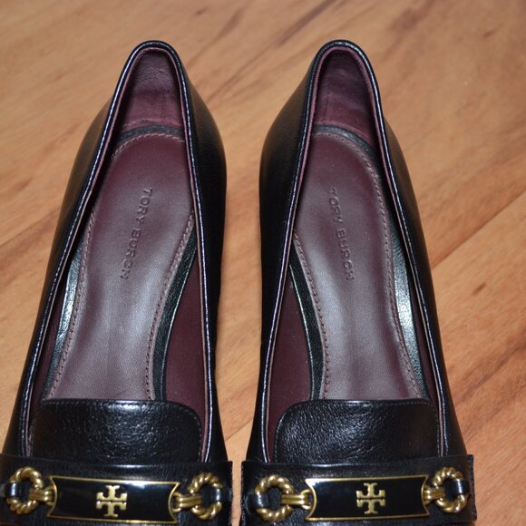 Tory Burch Perfect black leather Perrine Pointed Toe Pump/Heels, sz 9M - Picture 5 of 14